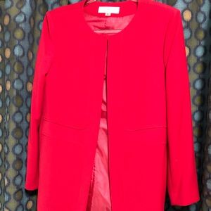 Tahari never used long red coat/blazer